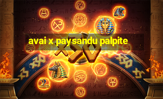 avai x paysandu palpite