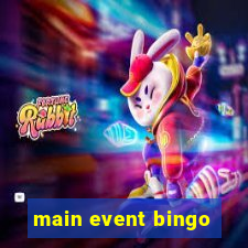 main event bingo