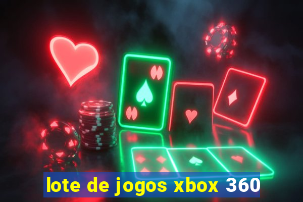 lote de jogos xbox 360