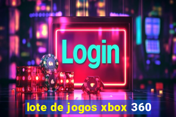 lote de jogos xbox 360