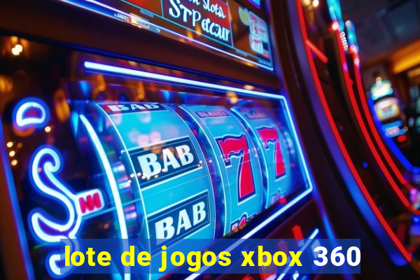 lote de jogos xbox 360