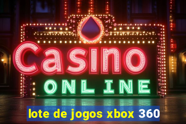 lote de jogos xbox 360