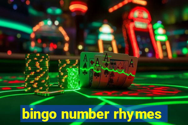 bingo number rhymes