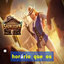 horário que os slots pagam