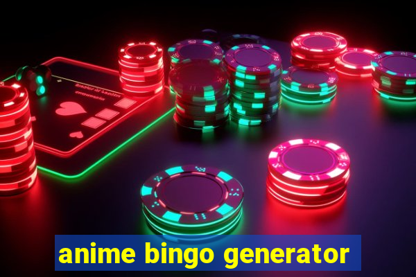 anime bingo generator