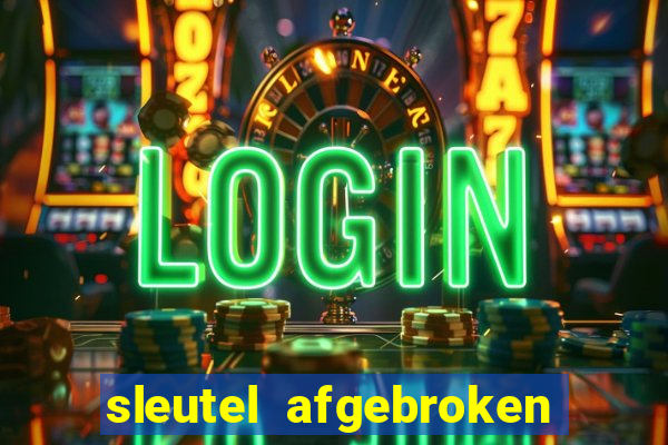 sleutel afgebroken in slot kast