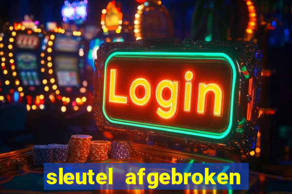 sleutel afgebroken in slot kast