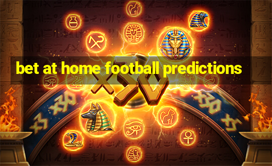 bet at home football predictions