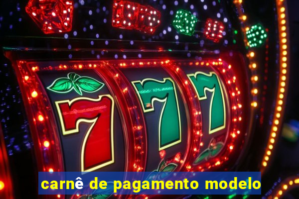 carnê de pagamento modelo