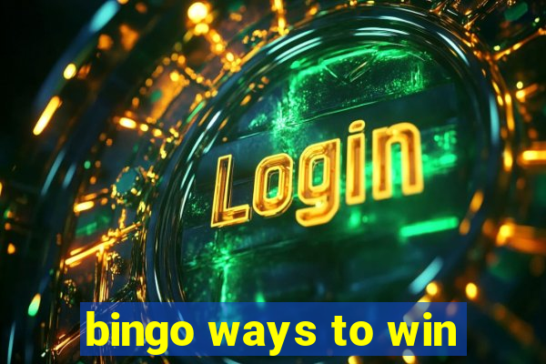 bingo ways to win