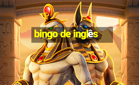 bingo de inglês