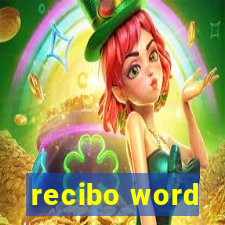 recibo word