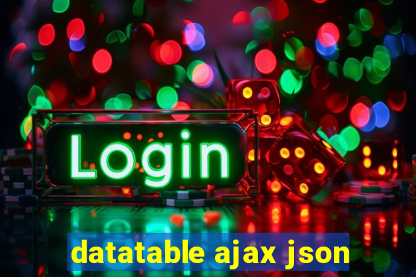 datatable ajax json