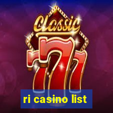 ri casino list