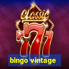 bingo vintage