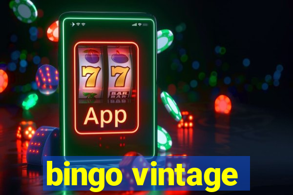 bingo vintage