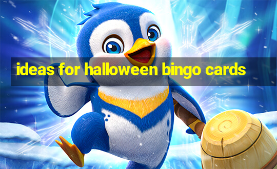 ideas for halloween bingo cards