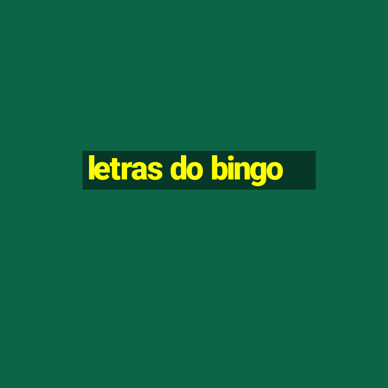 letras do bingo