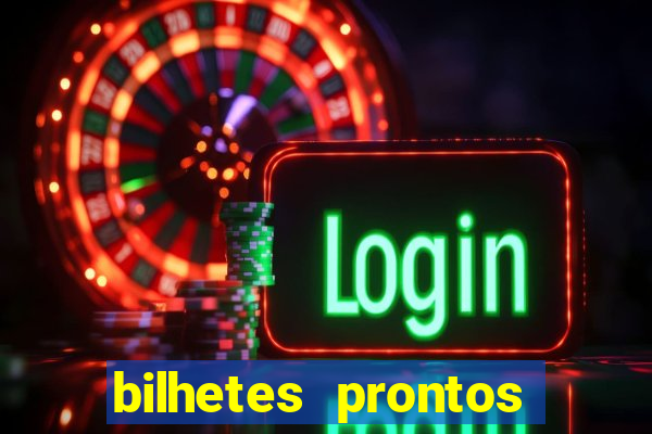 bilhetes prontos dos jogos de hoje