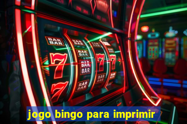 jogo bingo para imprimir