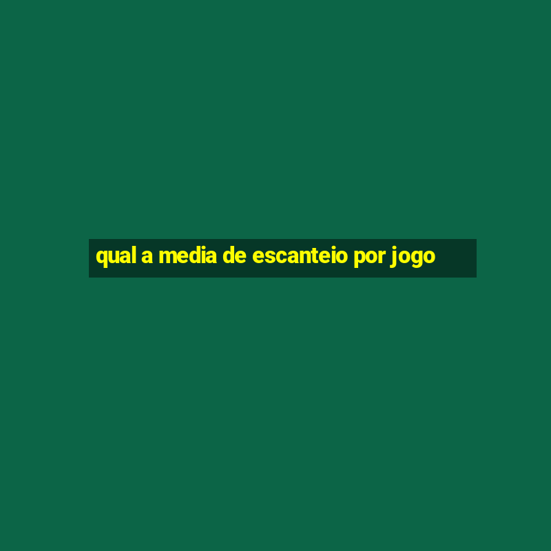 qual a media de escanteio por jogo