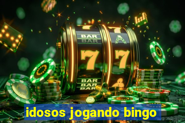 idosos jogando bingo