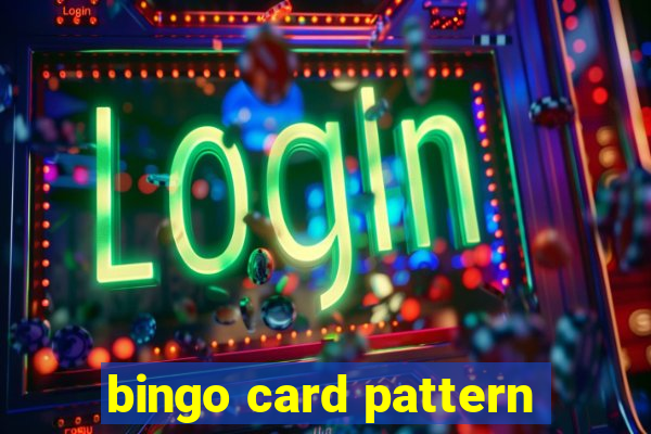 bingo card pattern