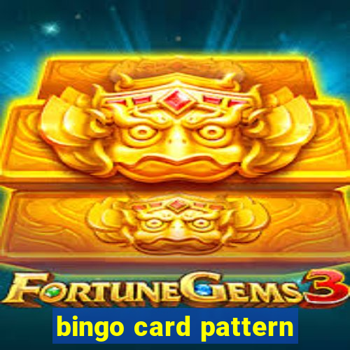 bingo card pattern