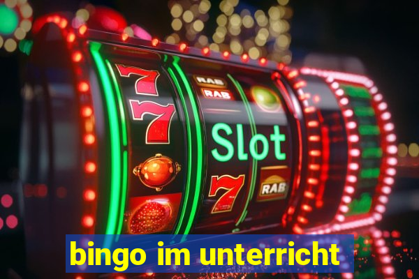 bingo im unterricht