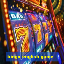 bingo english game