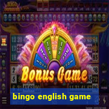 bingo english game