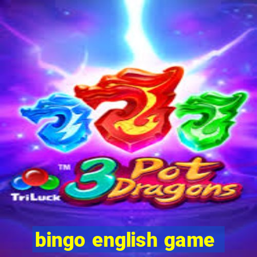 bingo english game