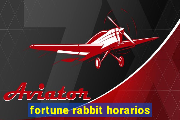 fortune rabbit horarios