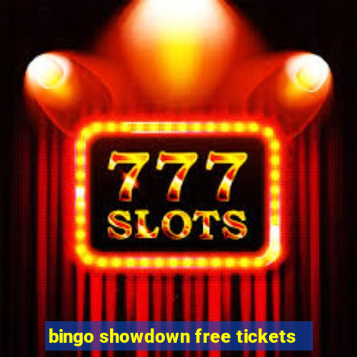 bingo showdown free tickets