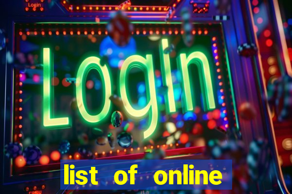 list of online slot sites