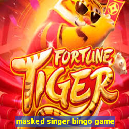 masked singer bingo game