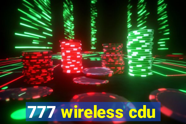 777 wireless cdu