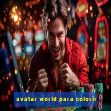 avatar world para colorir