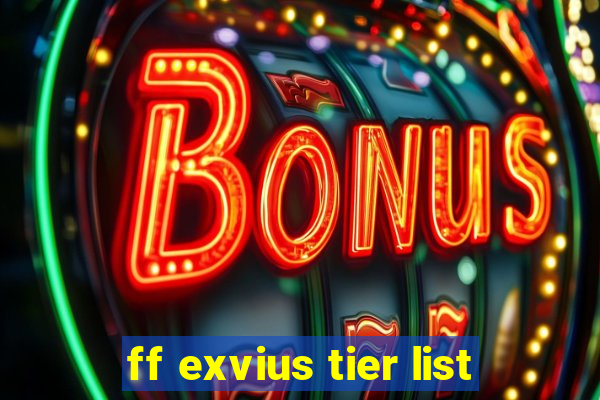 ff exvius tier list