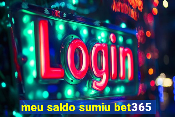 meu saldo sumiu bet365