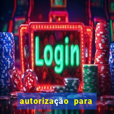 autorização para jogar bola