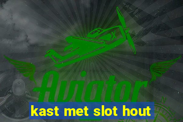 kast met slot hout