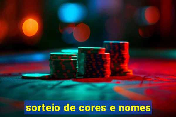 sorteio de cores e nomes