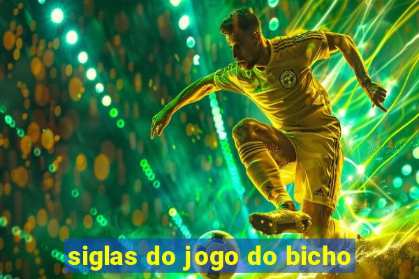 siglas do jogo do bicho