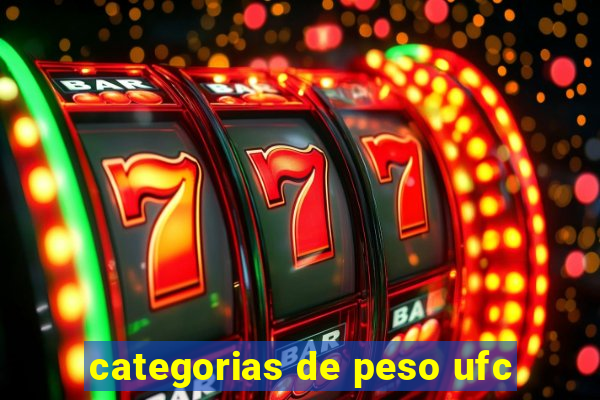 categorias de peso ufc