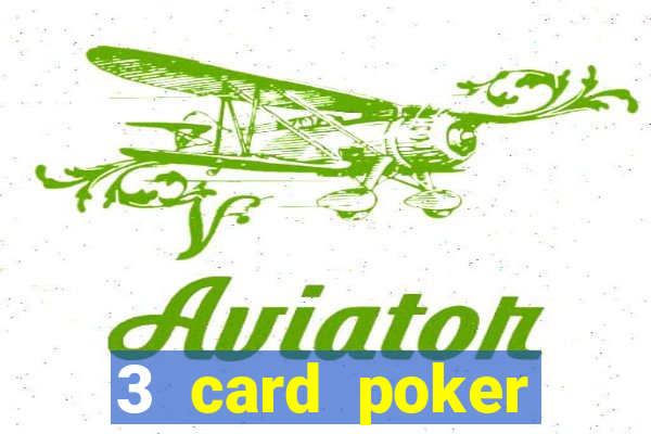 3 card poker casino odds