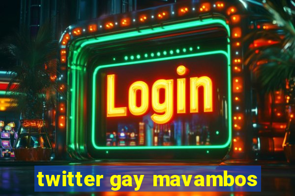 twitter gay mavambos