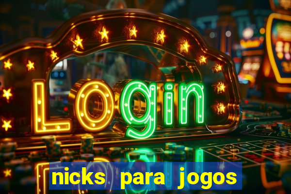 nicks para jogos de tiro