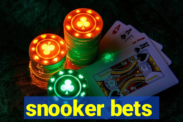 snooker bets