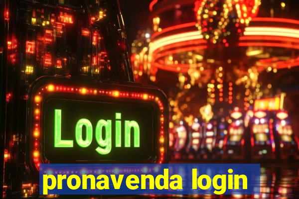 pronavenda login